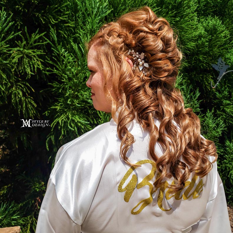 Braided Wedding Half up Hairstyle