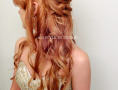 Long hair Boho wedding hairstyle