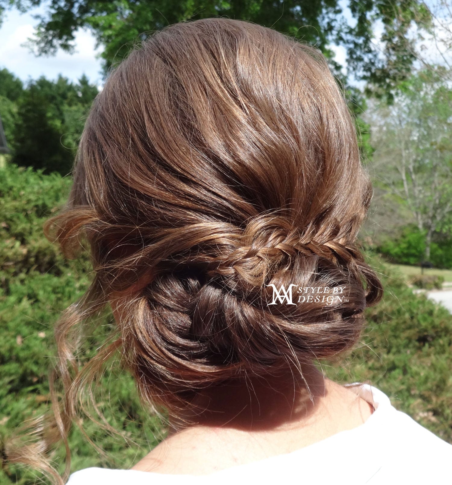 Low Bun Braid Hairstyle