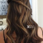 Half up Braid Hairstyle with Loose Curls