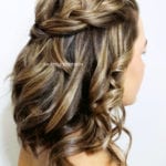 Prom Half up Hairstyle