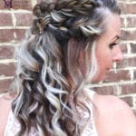 Cute Bridesmaid Half Up Braid Hairstyle