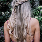 Beachy braided hairstyle