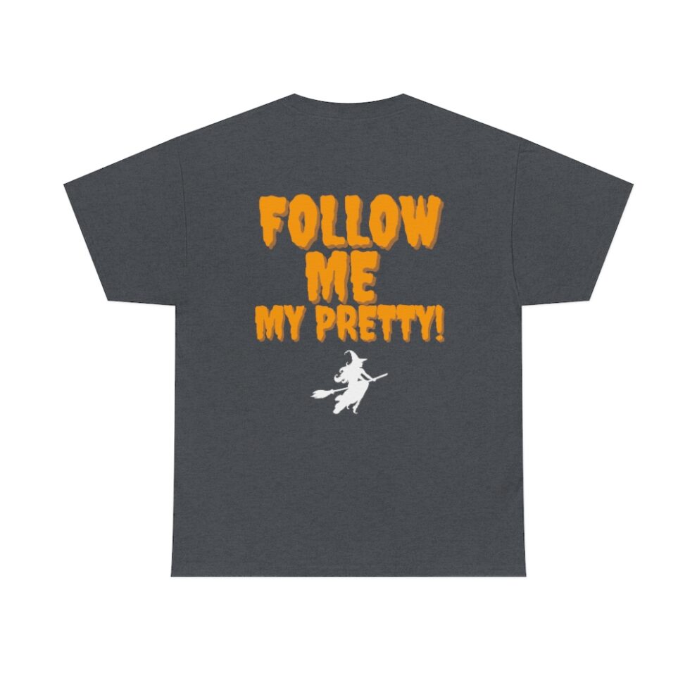 A t-shirt that says follow me my pretty