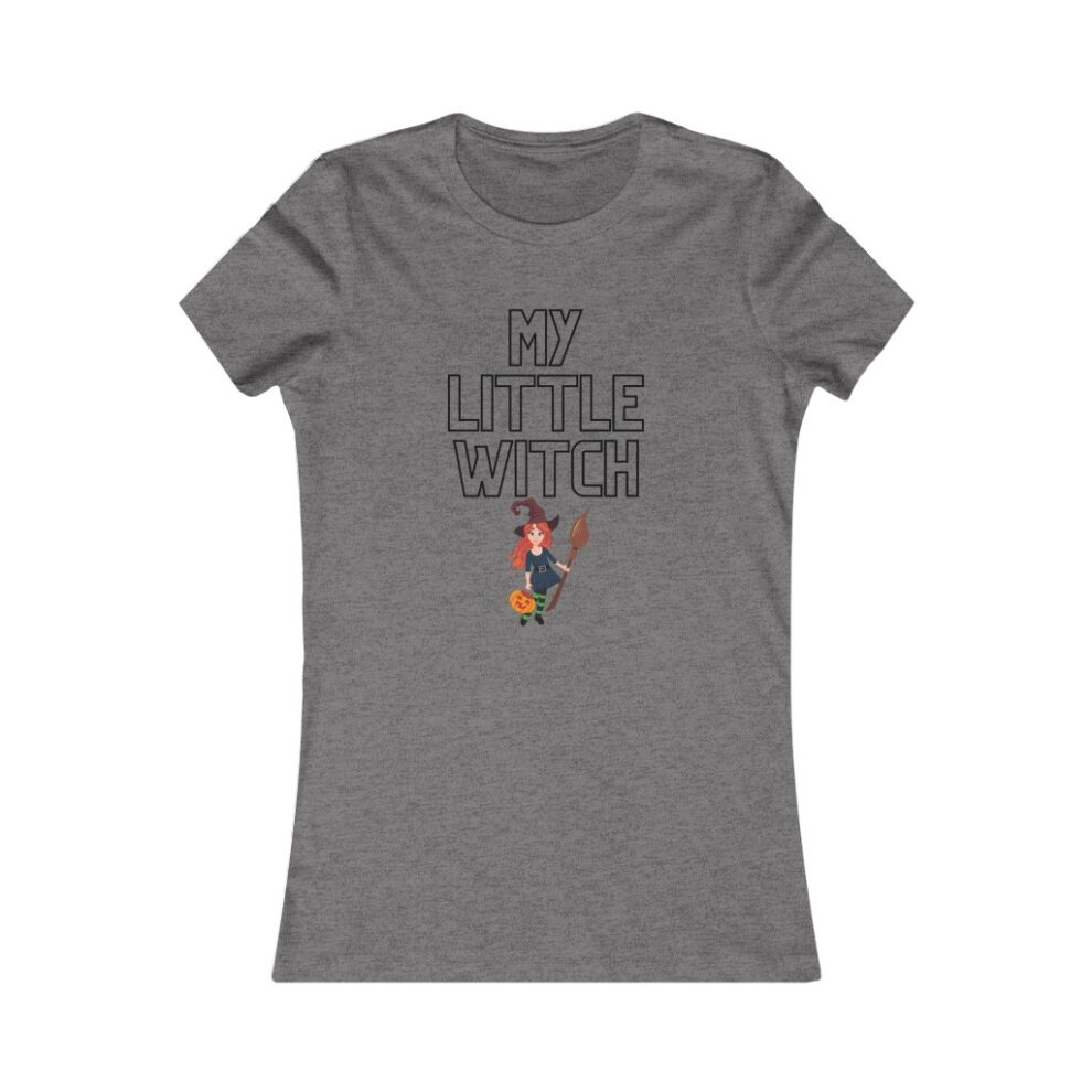 A women 's t-shirt with an image of a person standing on top of a cross.