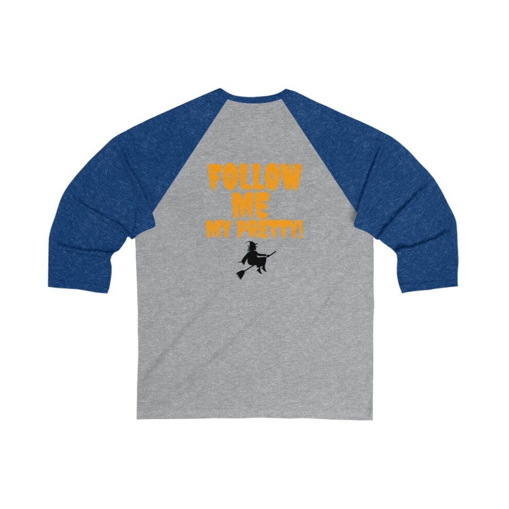 Halloween Baseball Tee Blue & Gray