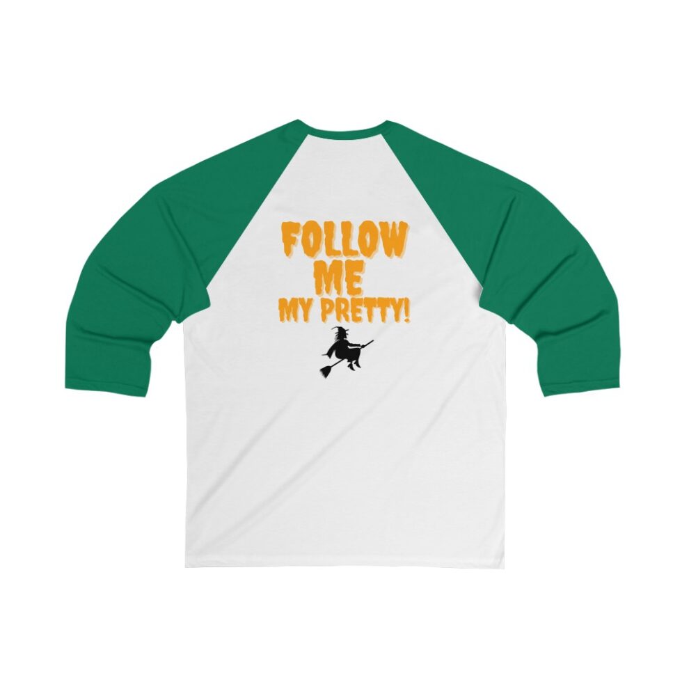 Halloween Baseball Tee Green & White