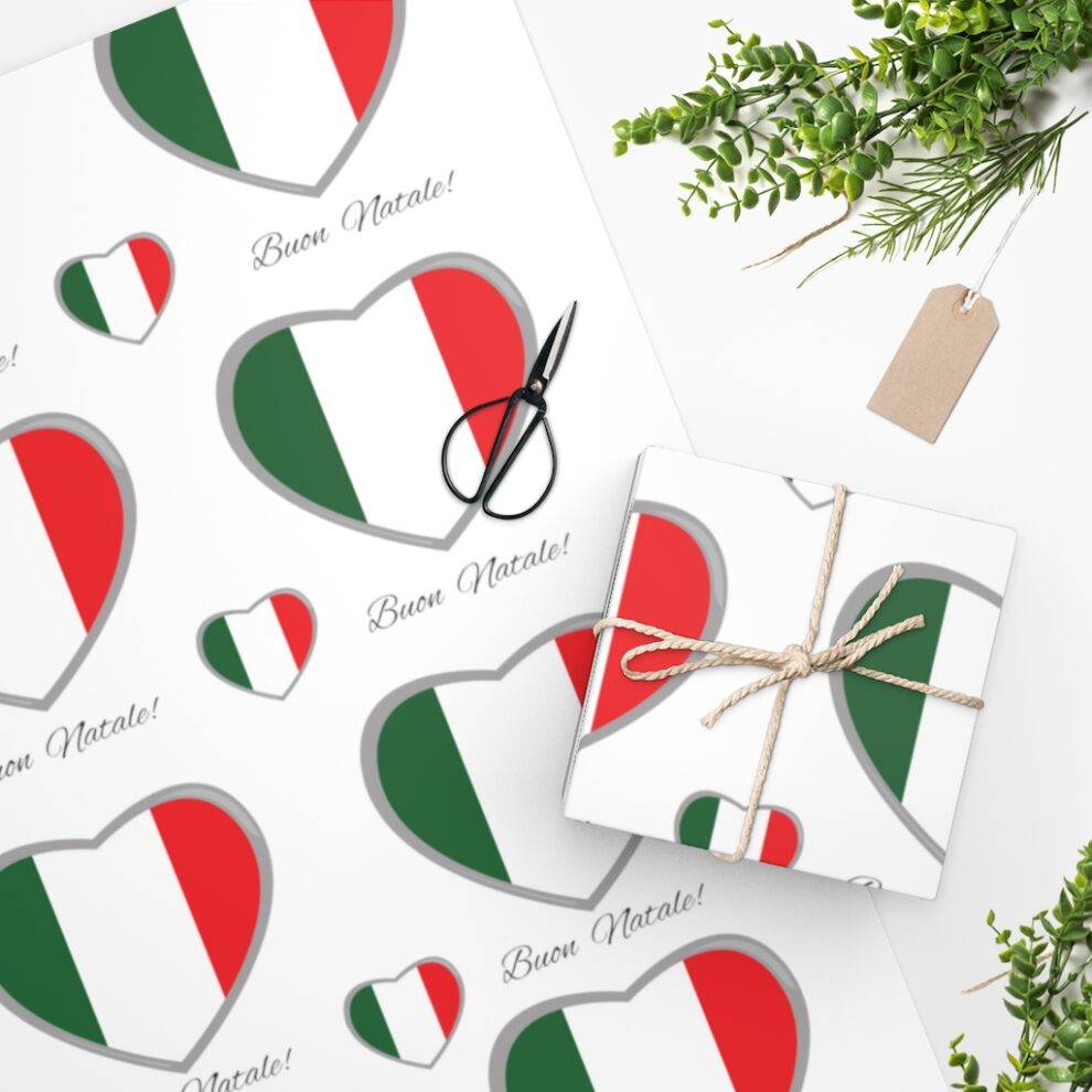 Italian Heart Wrapping Paper