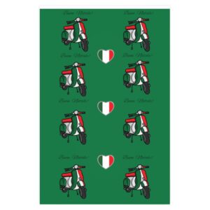 Italian Vespa Christmas Wrapping Paper