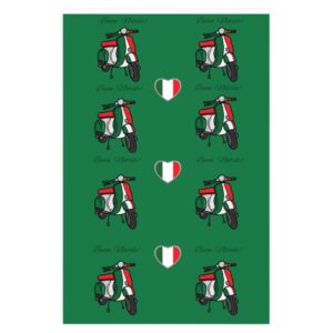 Italian Vespa Christmas Wrapping Paper