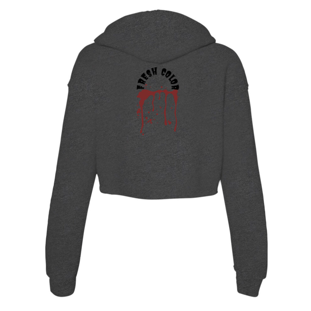 Hairstylist Halloween Women's Crop Hoodie