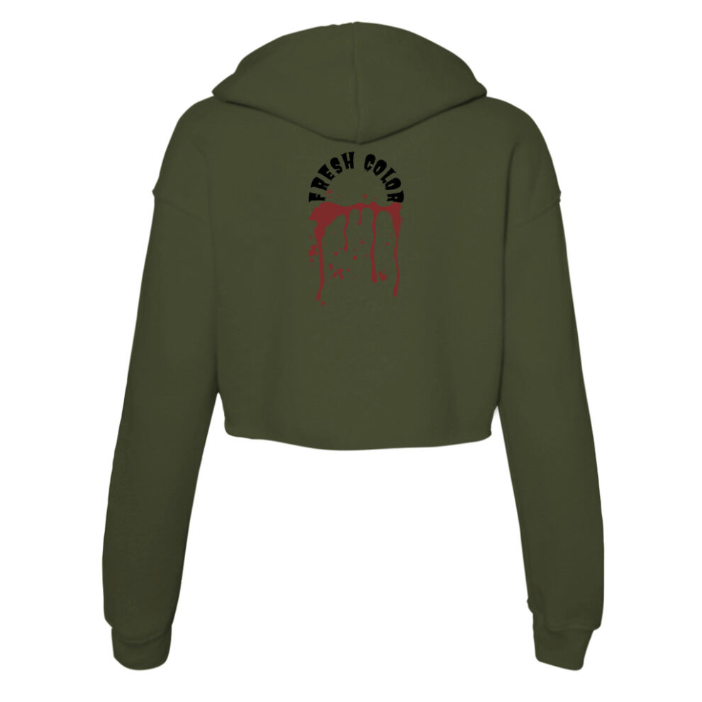 Hairstylist Halloween Women's Crop Hoodie