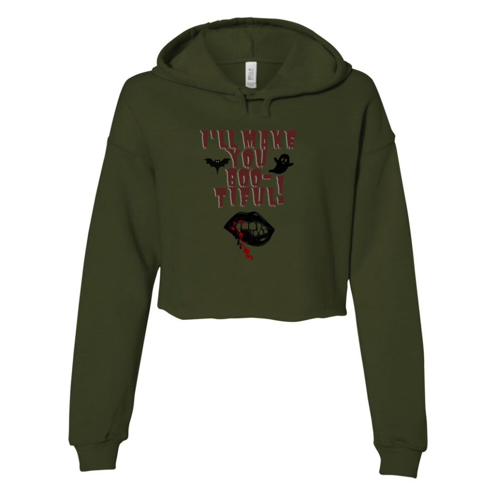 Hairstylist Halloween Women's Crop Hoodie