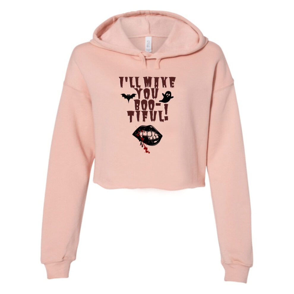 Hairstylist Halloween Women's Crop Hoodie