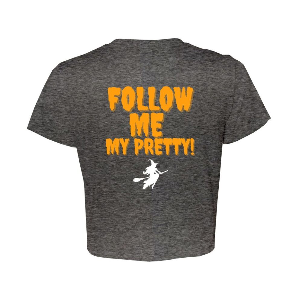 Halloween Boo-Tiful Crop Gray Tee