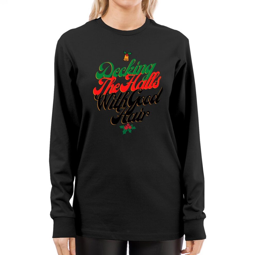 Funny Christmas Hairstylist Shirt Deck The Halls