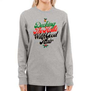 Funny Christmas Hairstylist Shirt Deck The Halls
