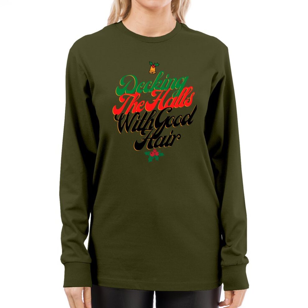 Funny Christmas Hairstylist Shirt Deck The Halls