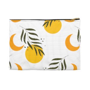 Yellow Sun and moon Accessory Makeup Pouch