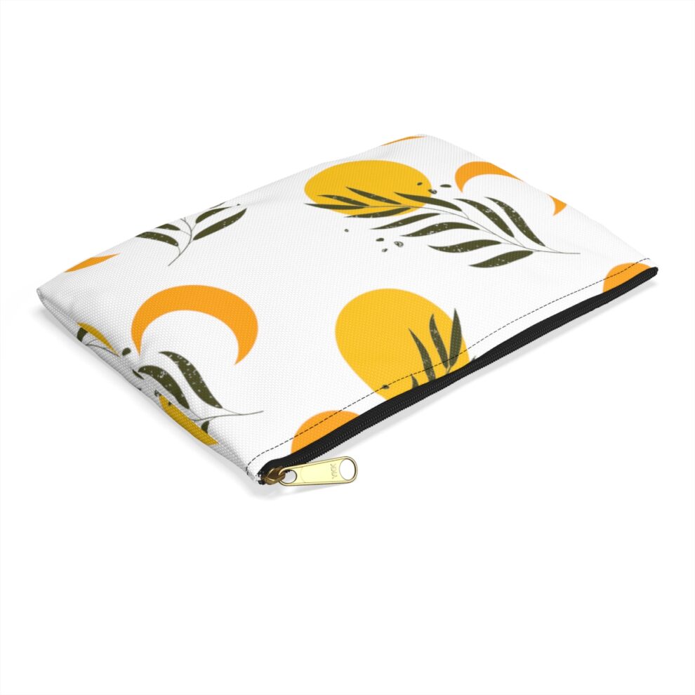 Yellow Sun and moon Accessory Makeup Pouch