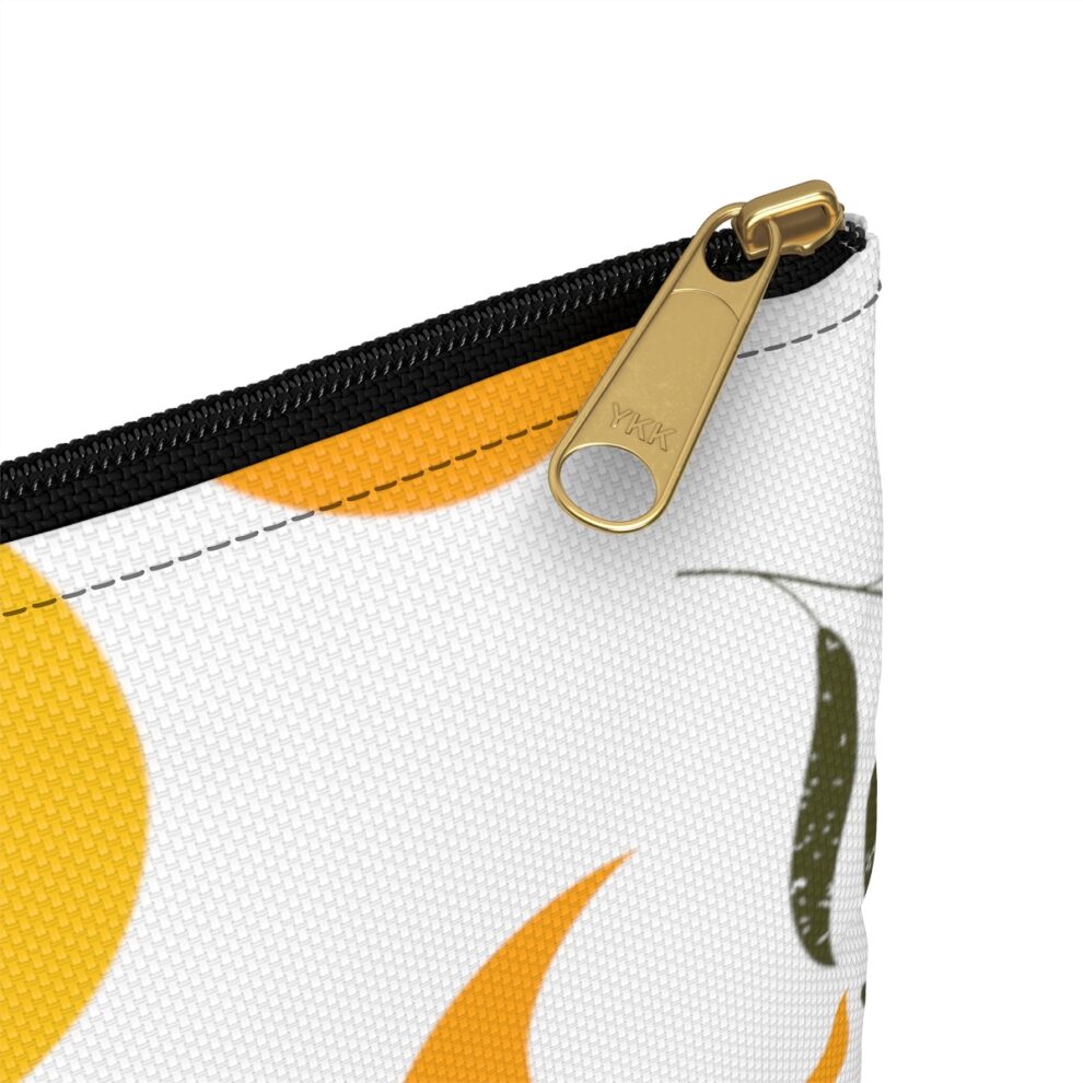Yellow Sun and moon Accessory Makeup Pouch