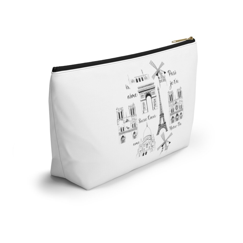 France Cosmetic Accessory Travel Pouch w T-bottom