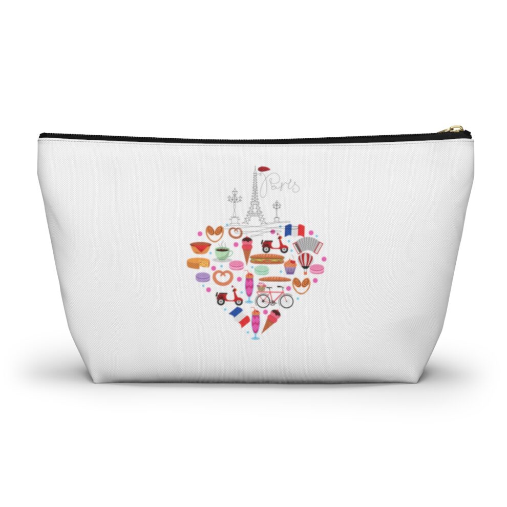 Paris Cosmetic Accessory Makeup Pouch w T-bottom