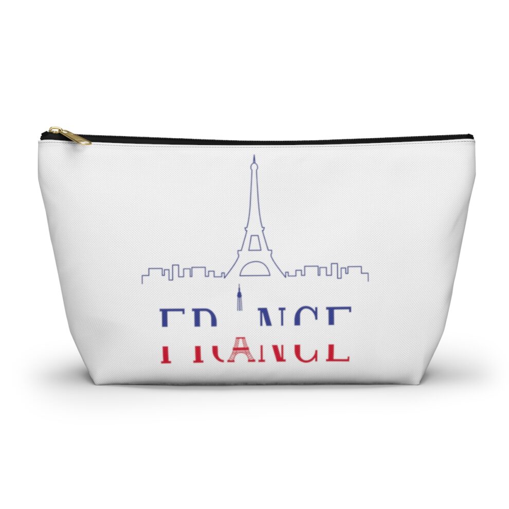 France Cosmetic Accessory Travel Pouch w T-bottom