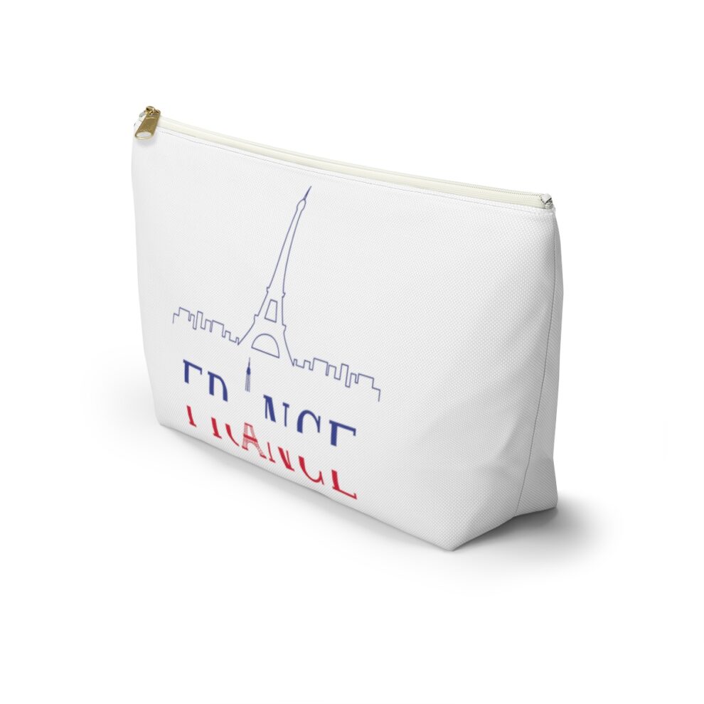 France Cosmetic Accessory Travel Pouch w T-bottom