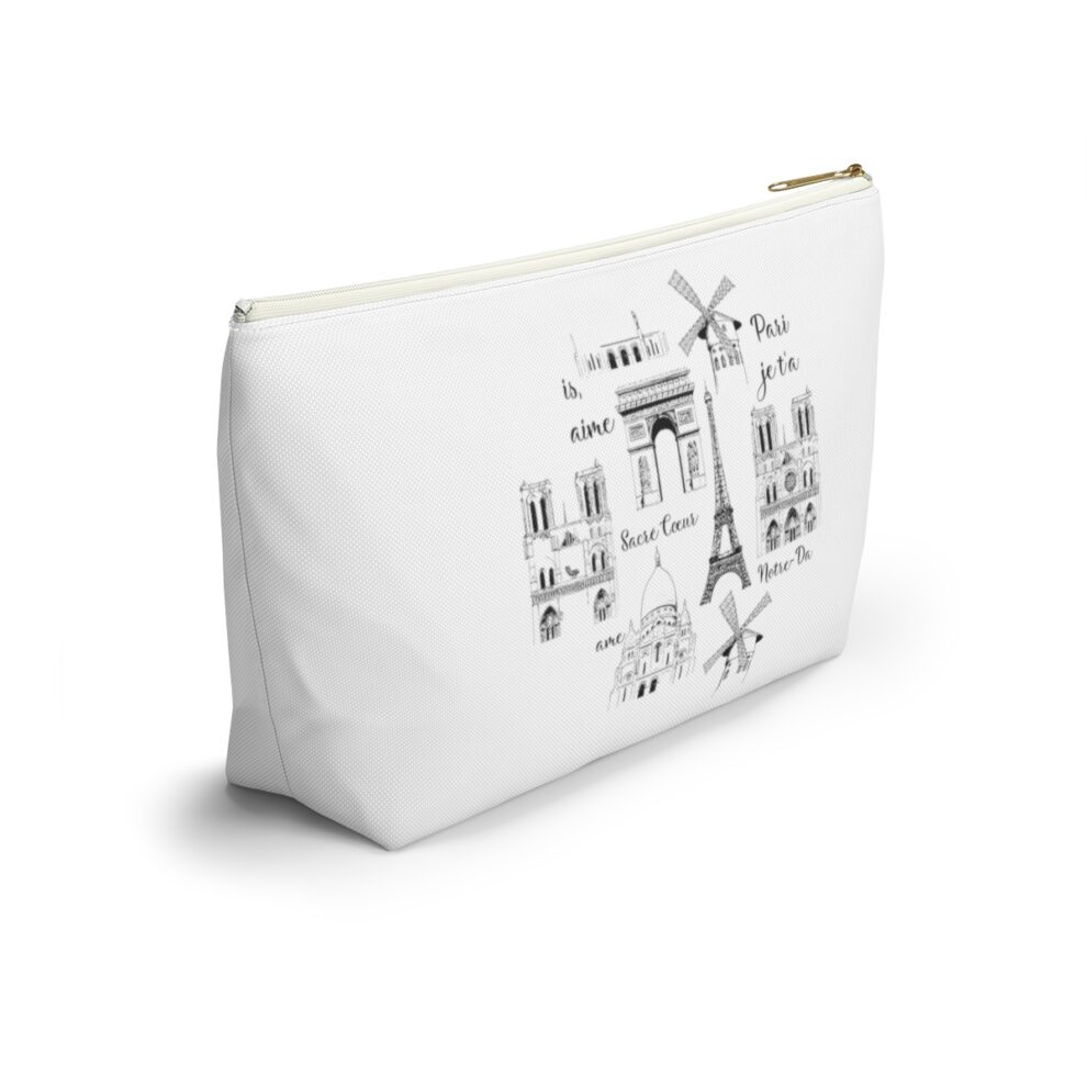 France Cosmetic Accessory Travel Pouch w T-bottom