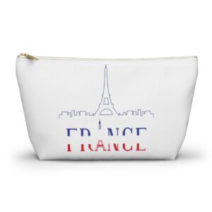 France Cosmetic Accessory Travel Pouch w T-bottom