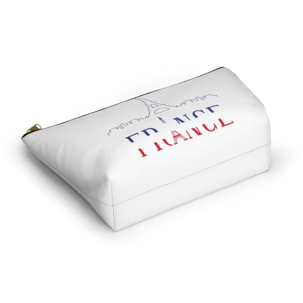 France Cosmetic Accessory Travel Pouch w T-bottom