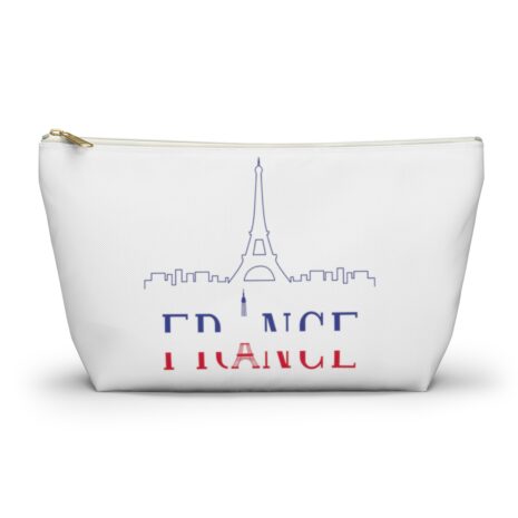 France Cosmetic Accessory Travel Pouch w T-bottom