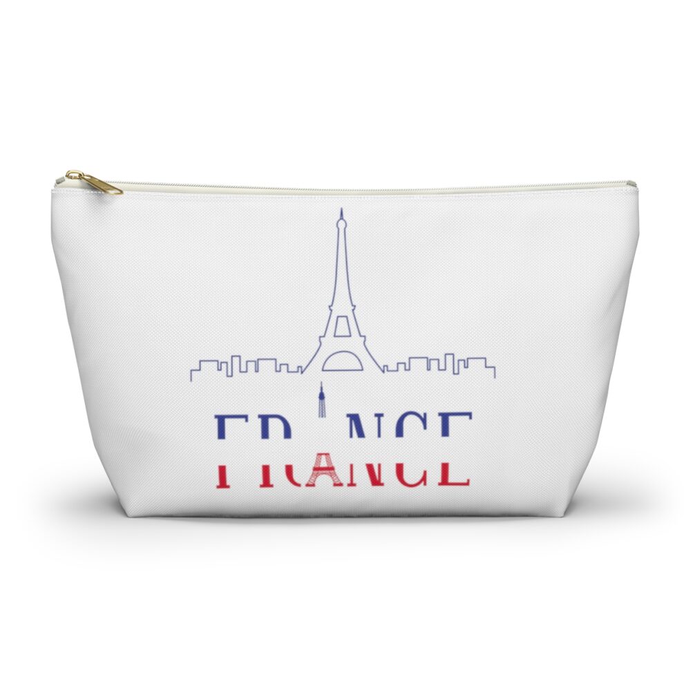 France Cosmetic Accessory Travel Pouch w T-bottom