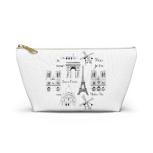 Paris Accessory Cosmetic Travel Pouch w T-bottom