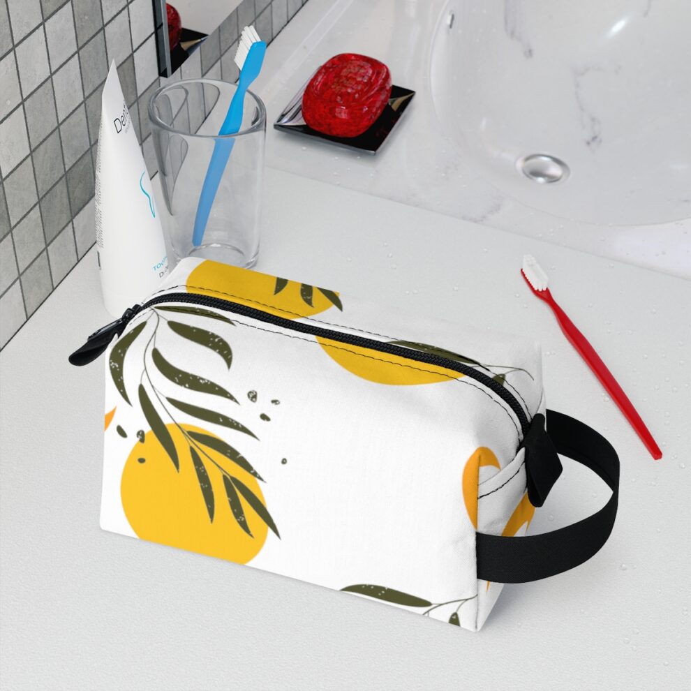 Yellow Sun and Moon Toiletry Bag