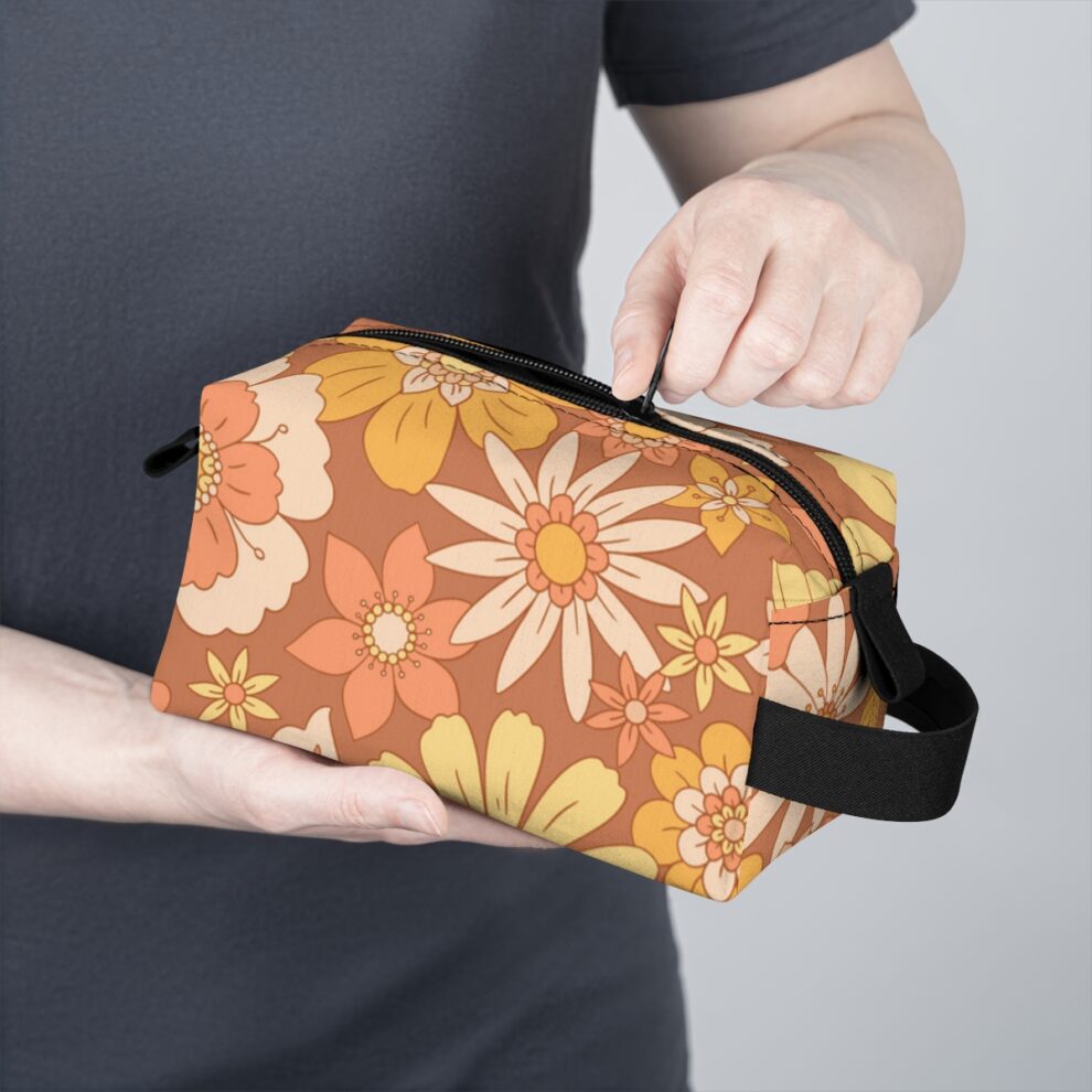 Retro Floral Toiletry Bag