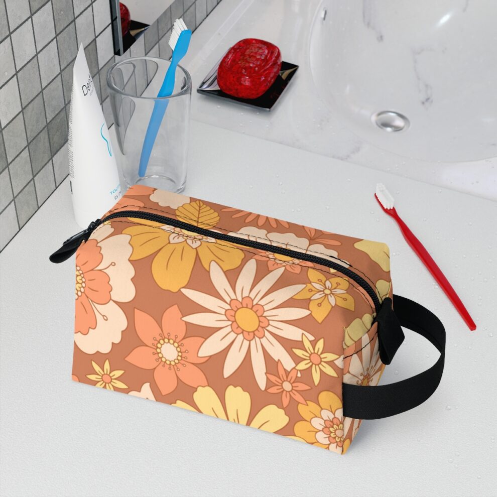 Retro Floral Toiletry Bag