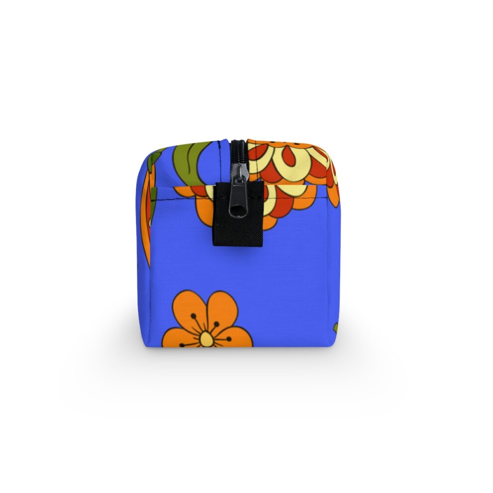 Orange Floral Toiletry Bag