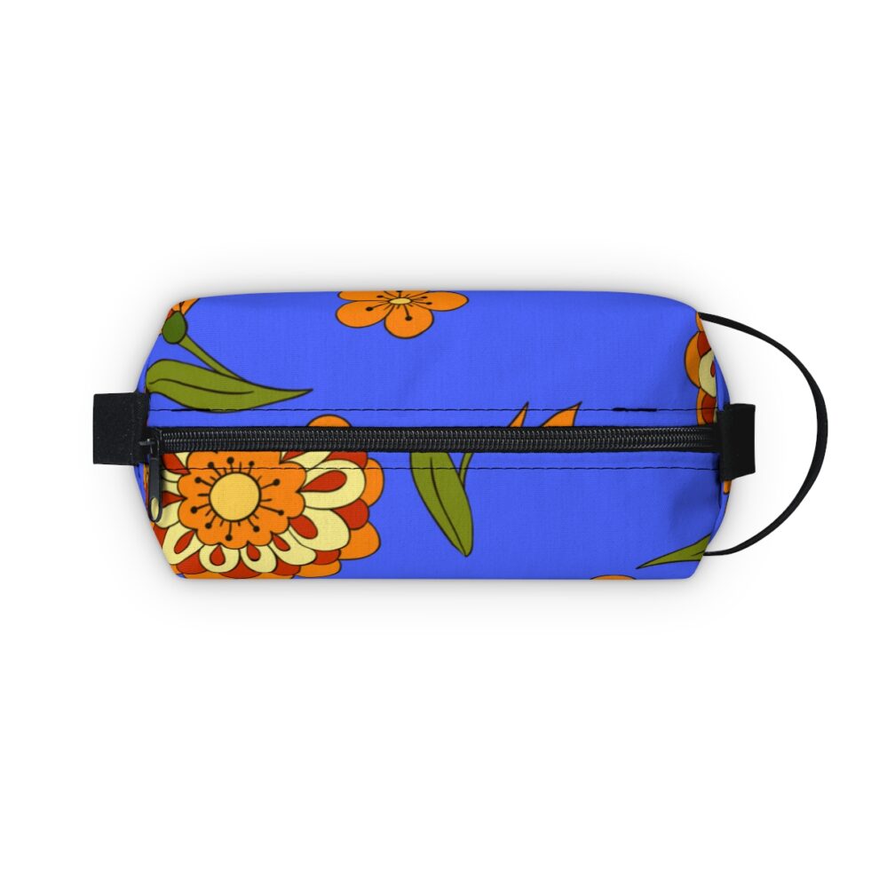 Orange Floral Toiletry Bag