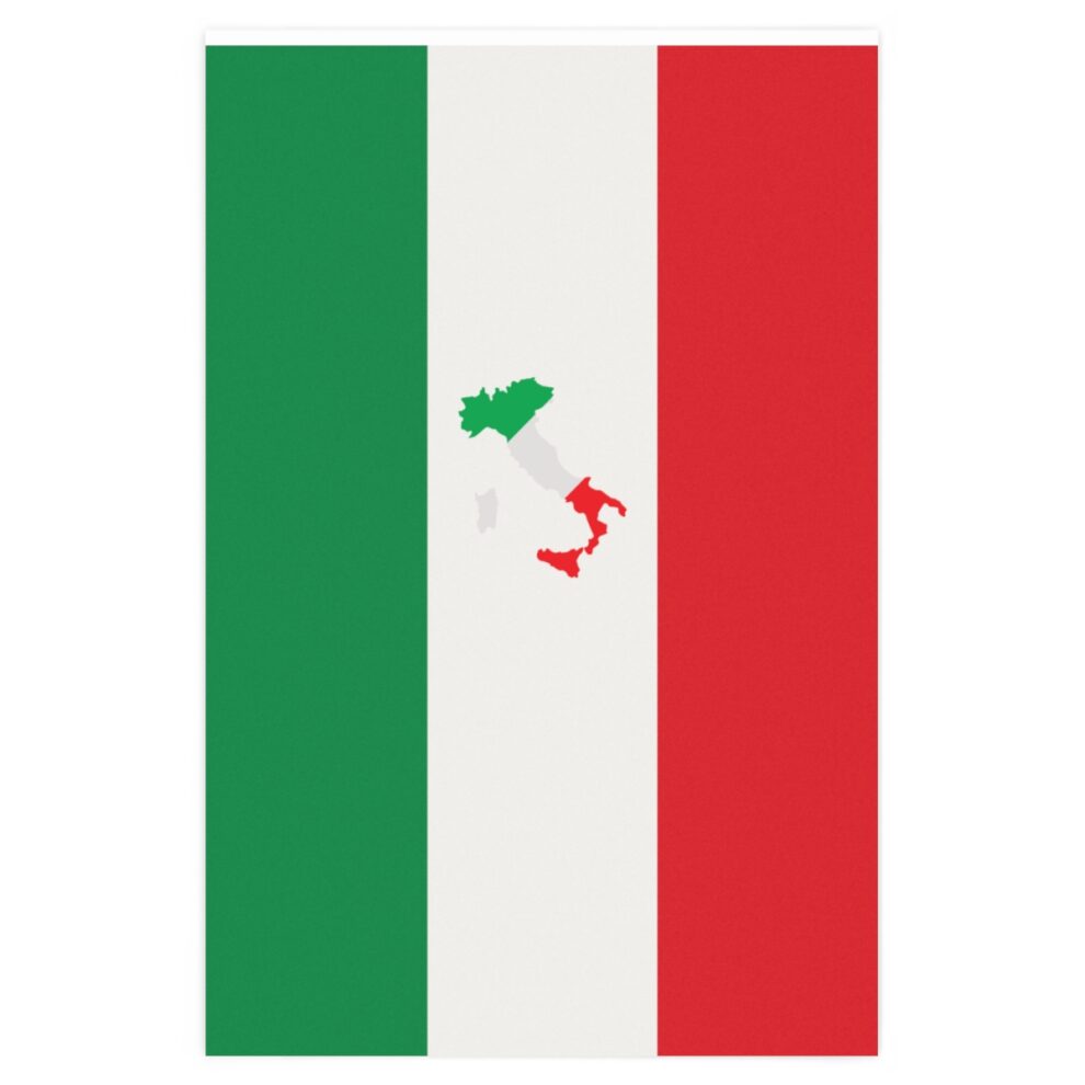 Italian Flag Wrapping Paper