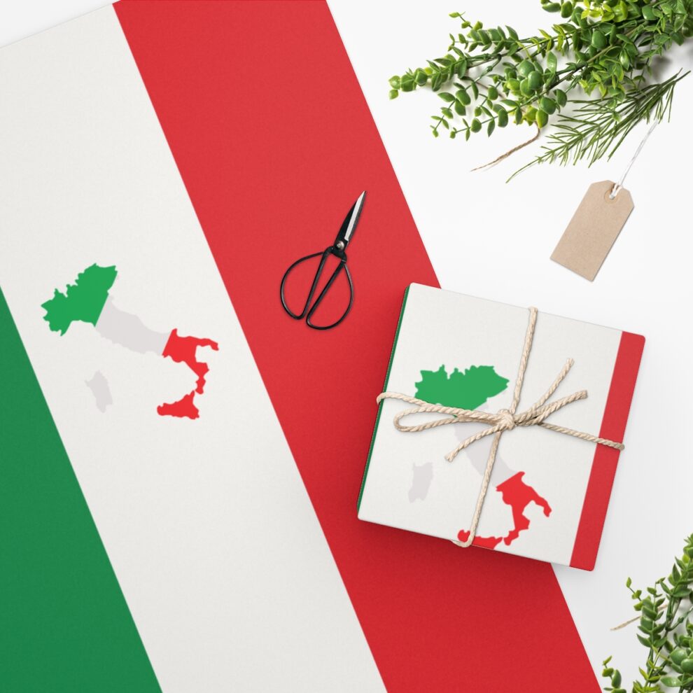 Italian Flag Wrapping Paper