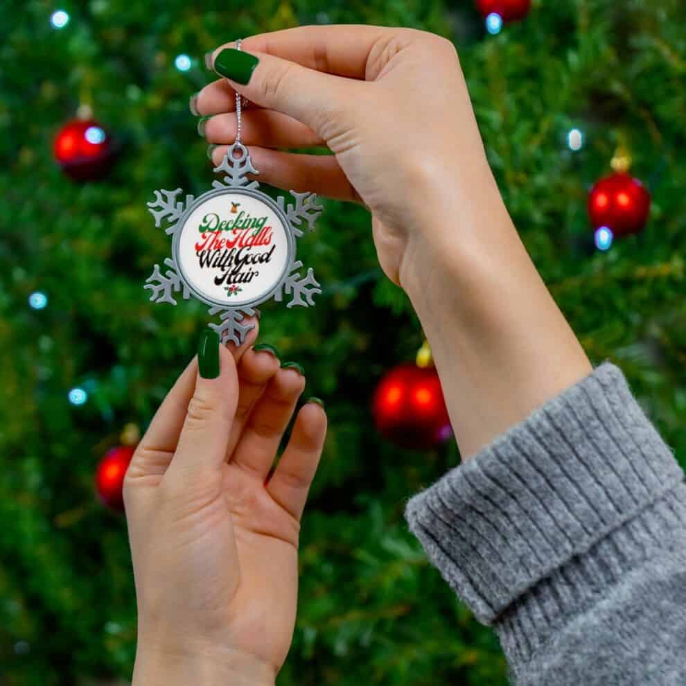 Hairstylist Snowflake Ornament