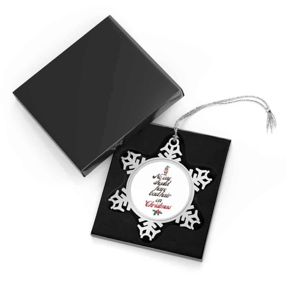 Hair Stylist Snowflake Ornament