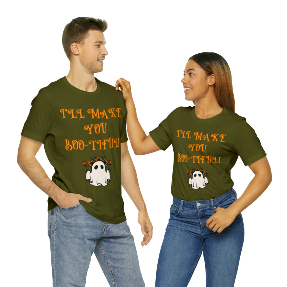 A man and woman standing next to each other.