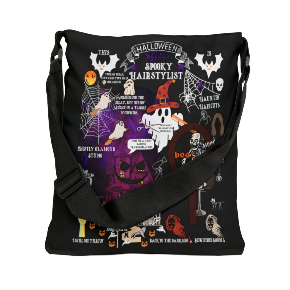 A black bag with some disney characters on it