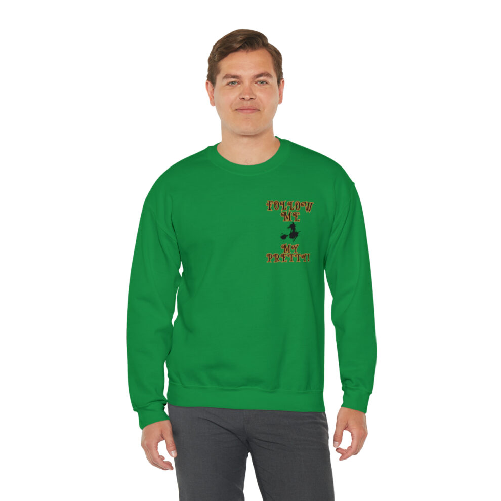 A man in green sweatshirt with the words " love is all around ".