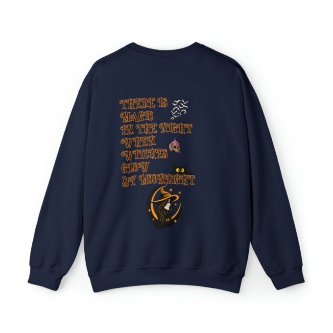 A navy blue sweatshirt with an image of a lion.