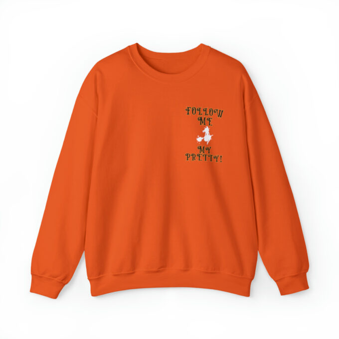 A sweatshirt with an orange background and the words " trying to be perfect ".