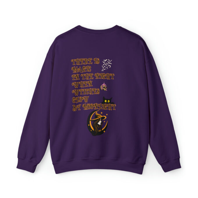 A purple sweatshirt with an image of a cat and the words " there is no image here ".